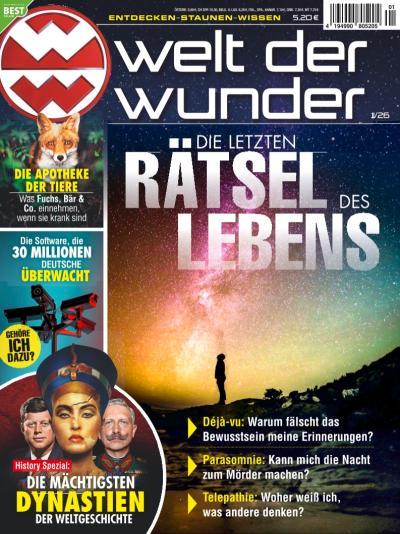 Titelblatt der Zeitschrift "Welt der Wunder"