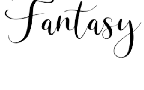 Schriftzug Fantasy
