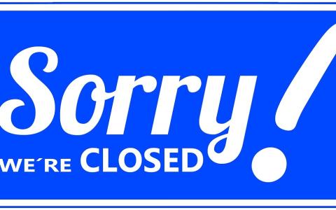 Schließtage der Bücherei - Sorry we are closed
